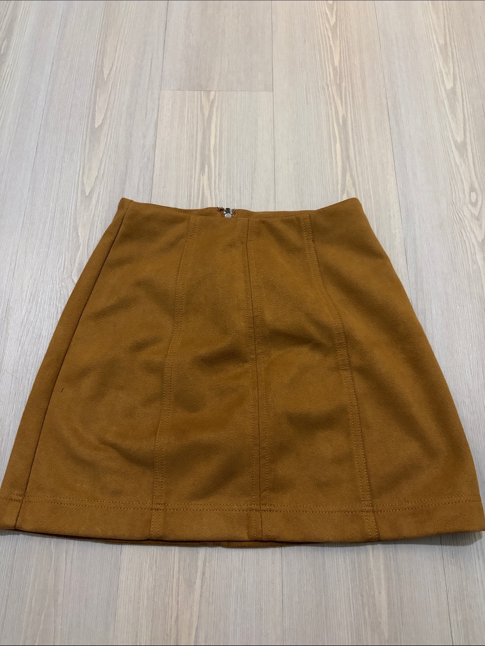 No Boundaries A-Line Skirt in Camel